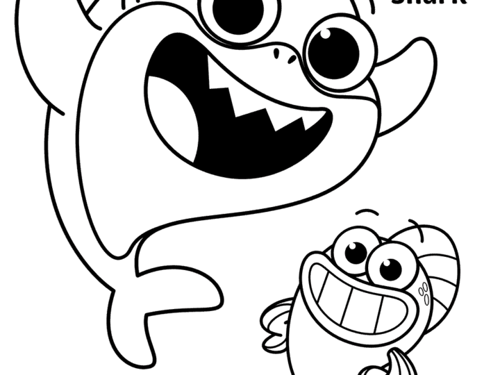 Image for Baby Shark and William Fun Coloring Pages