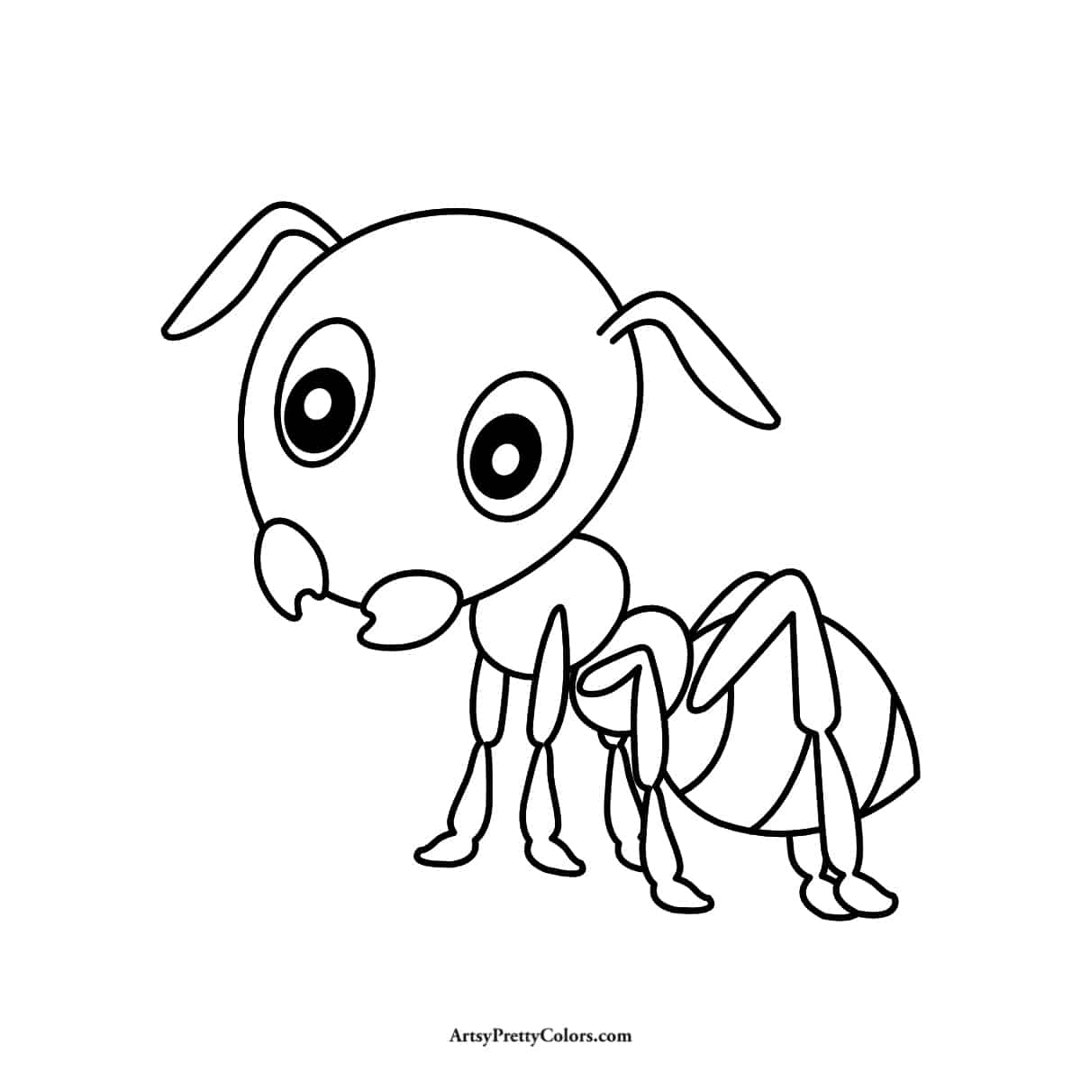 How to Draw an Ant - Artsy Pretty Colors