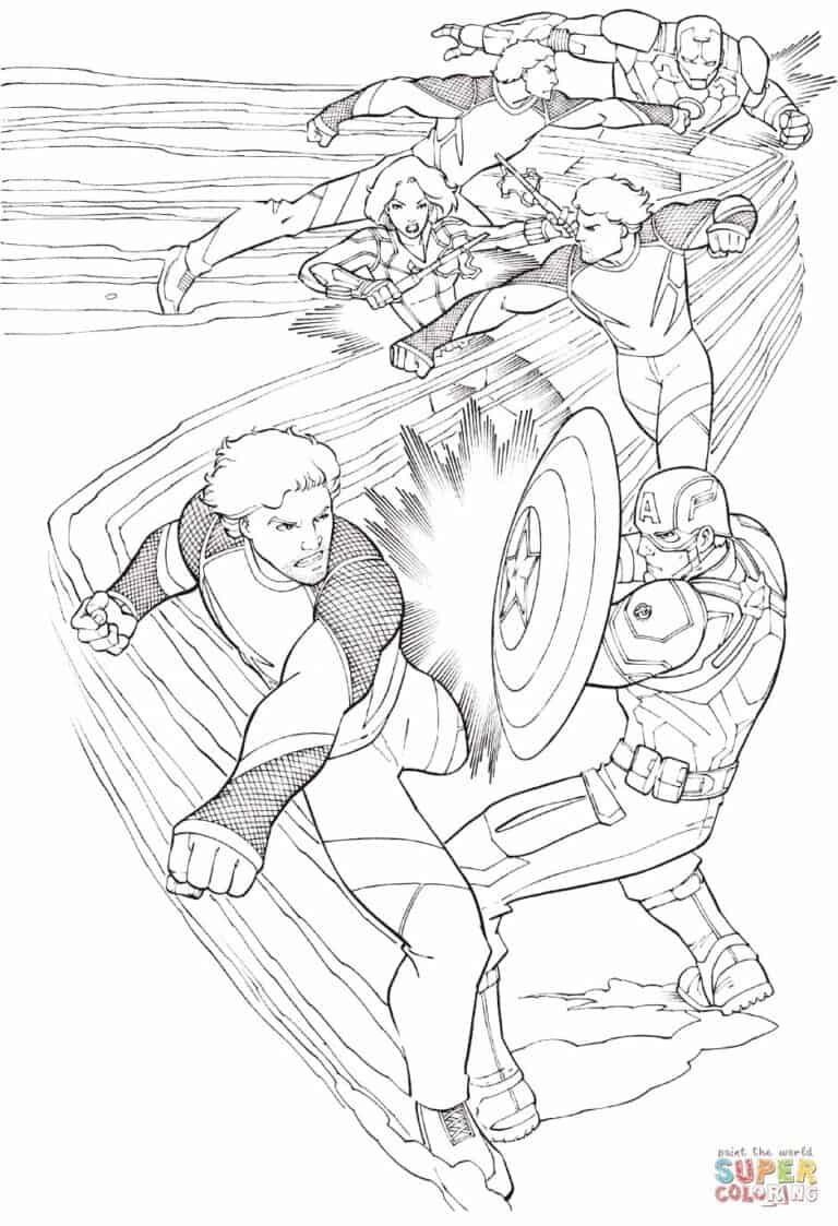 70 Avengers Coloring Pages for Free - Artsy Pretty Colors