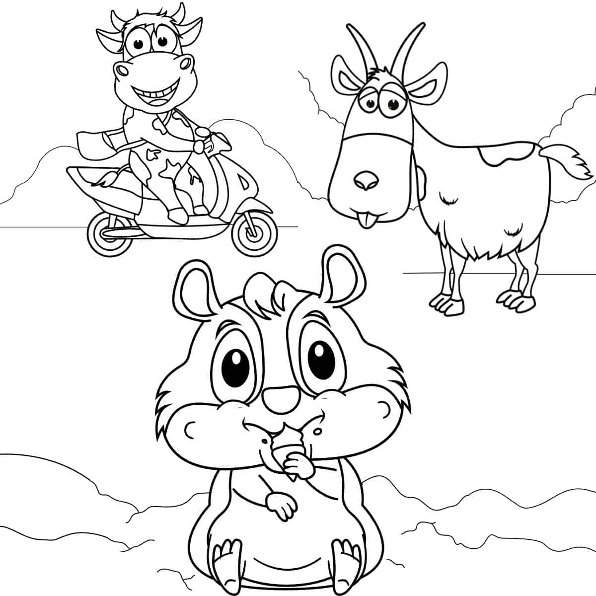 Cute Animal Coloring Pages –for Free - Artsy Pretty Colors