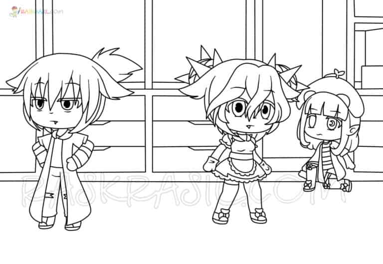 15 Gacha Life Coloring Pages –For Free - Artsy Pretty Colors