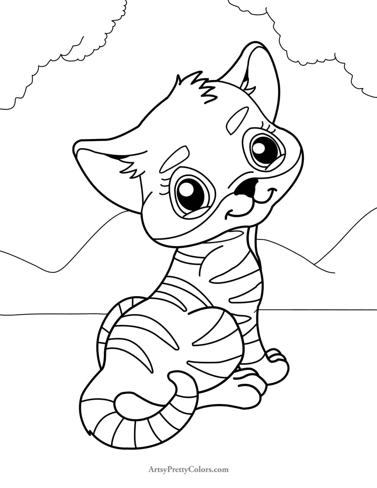 25 Cute Kitten Coloring Pages for Free - Artsy Pretty Colors 25 Cute Kitten Coloring Pages for Free - Artsy Pretty Colors