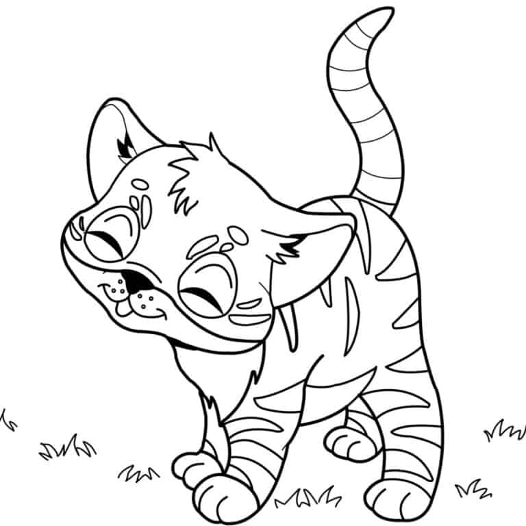 25 Cute Kitten Coloring Pages for Free