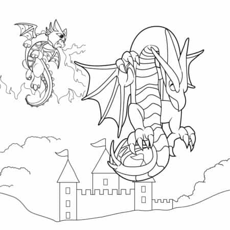 27 Dragon Coloring Pages for Adults –Free