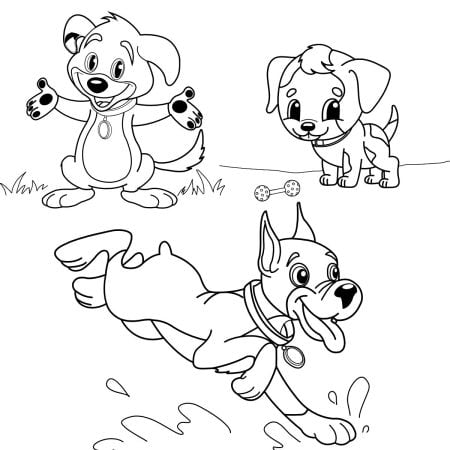 35 Cute Puppy Coloring Pages for Free