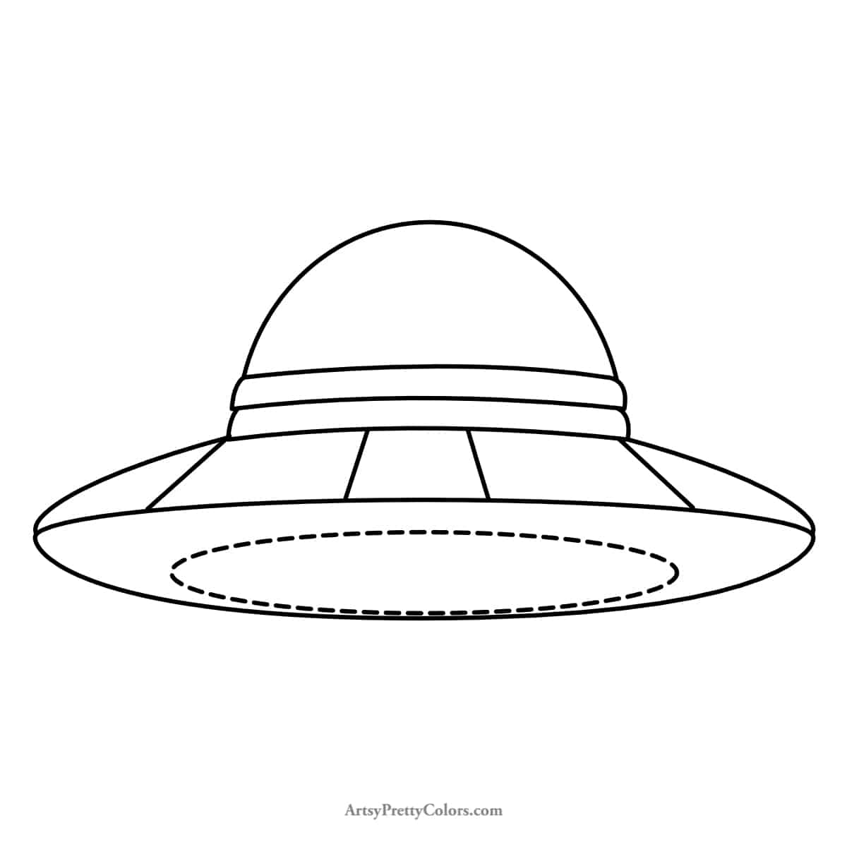 How To Draw A Spaceship: A Step By Step Guide For Kids Artsy Pretty
