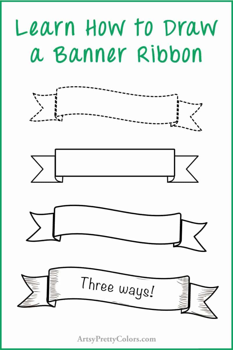 draw a banner ribbon