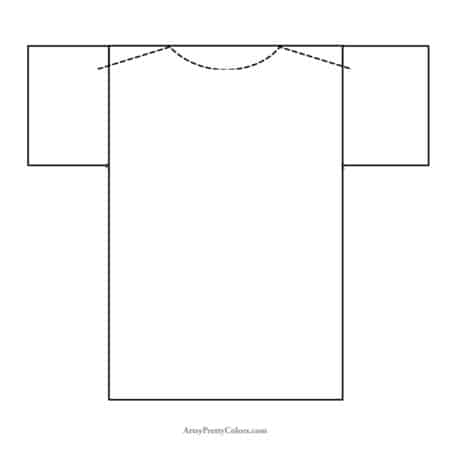 Simple Guide On How To Draw A Shirt In 6 Easy Steps - Artsy Pretty Colors
