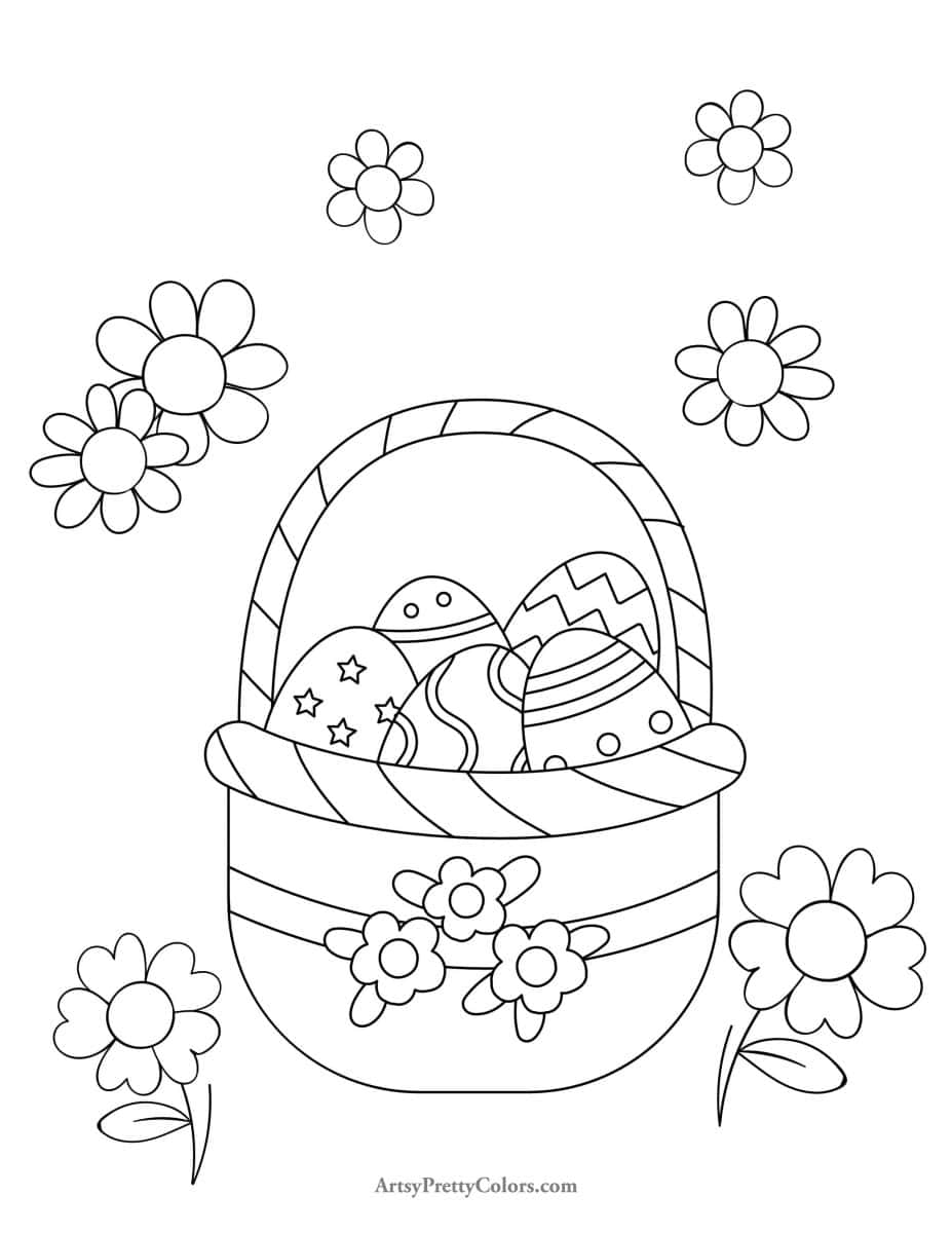 25 free easter coloring pages for kids artsy pretty colors