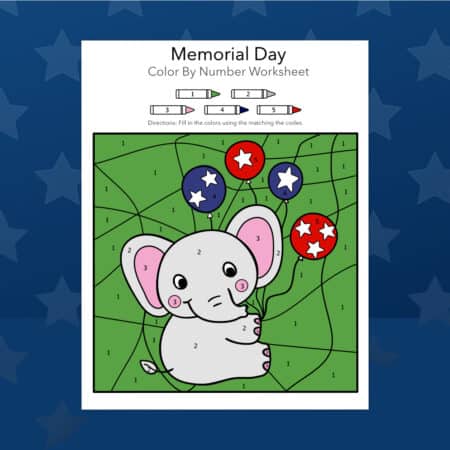 Free Memorial Day Color By Number