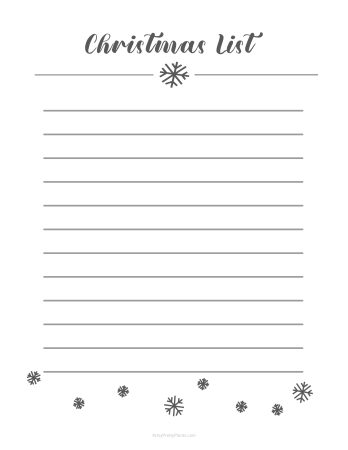 30 Free Christmas List Printables - Artsy Pretty Colors