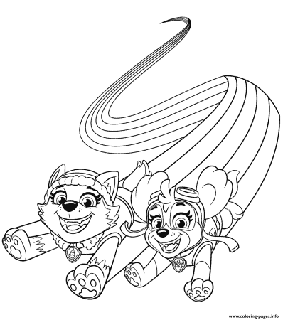 60 Cute Paw Patrol Skye Coloring Pages (Free!) - Artsy Pretty Colors